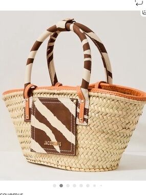 ***ISO- Jacquemus Le Petit Panier Soli Zebra Print Bag